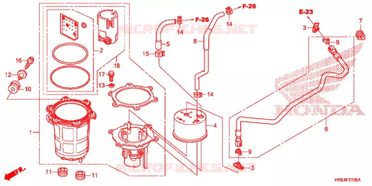 POMPE A ESSENCE Honda ATV 500 FOURTRAX 2012  TRX500FPEC