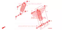 AMORTISSEUR AVANT pour Honda FOURTRAX 500 FOREMAN 4X4 Power Steering de 2010