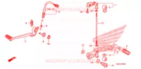PEDALE pour Honda VFR 1200 F de 2011