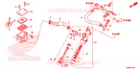 MAITRE CYLINDRE DE FREIN ARRIERE pour Honda VFR 800 INTERCEPTOR de 2014