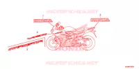 AUTOCOLLANTS pour Honda VFR 800 INTERCEPTOR de 2014