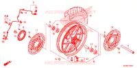 ROUE AVANT pour Honda VFR 800 INTERCEPTOR de 2014