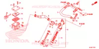 MAITRE CYLINDRE DE FREIN ARRIERE pour Honda VFR 800 F de 2015