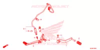 PEDALE pour Honda VFR 800 F de 2015