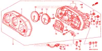 COMPTEUR pour Honda VFR 800 INTERCEPTOR de 1999
