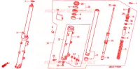 FOURCHE pour Honda VFR 800 INTERCEPTOR de 1999