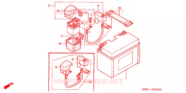 BATTERIE Honda SCOOTER 250 REFLEX 2002  NSS2502_A
