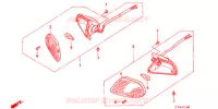 CLIGNOTANT AVANT pour Honda SA 50 ELITE S de 2001