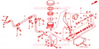 MAITRE CYLINDRE DE FREIN ARRIERE pour Honda VT 1100 SHADOW American Classic Ed. 2tone de 1998