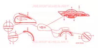EMBLEME pour Honda VT 1100 SHADOW American Classic Edition de 1999