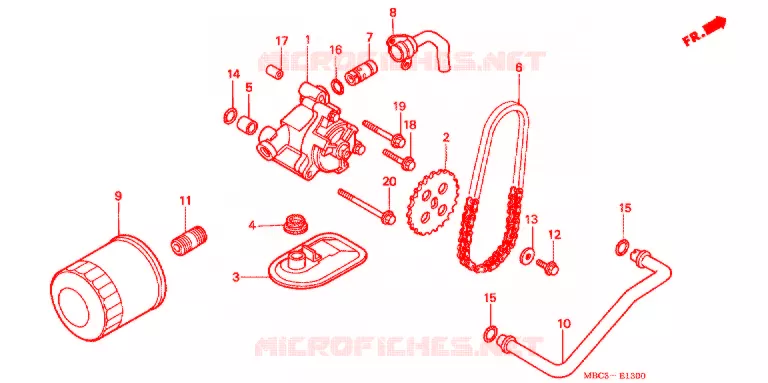POMPE A HUILE Honda MOTO 1100 SHADOW 1999  VT1100TX