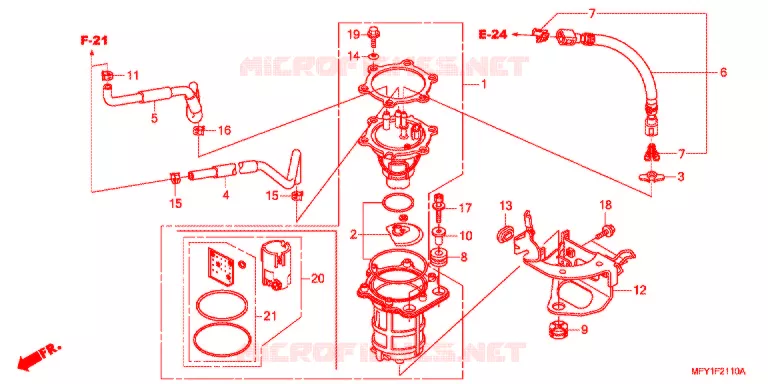 POMPE A ESSENCE Honda MOTO 1300 VT 2013  VT1300CRAB