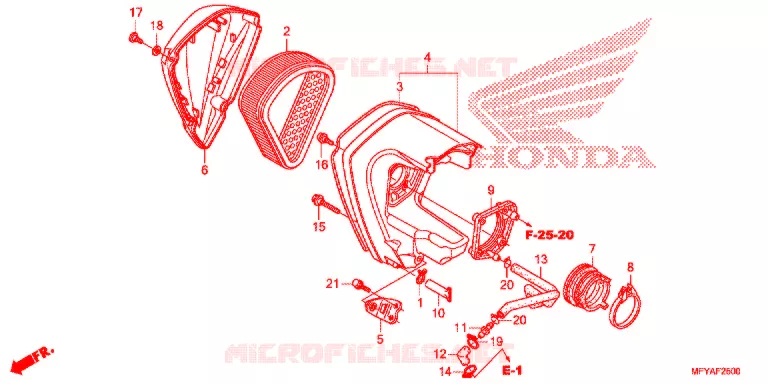 FILTRE A AIR Honda MOTO 1300 VT 2012  VT1300CRAC