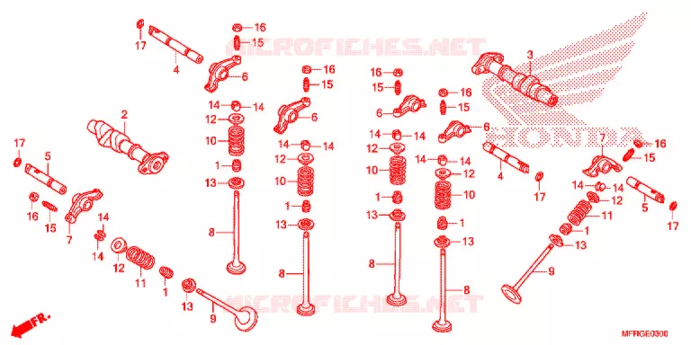 ARBRE A CAMES - SOUPAPE Honda MOTO 1300 VT 2016  VT1300CRAG