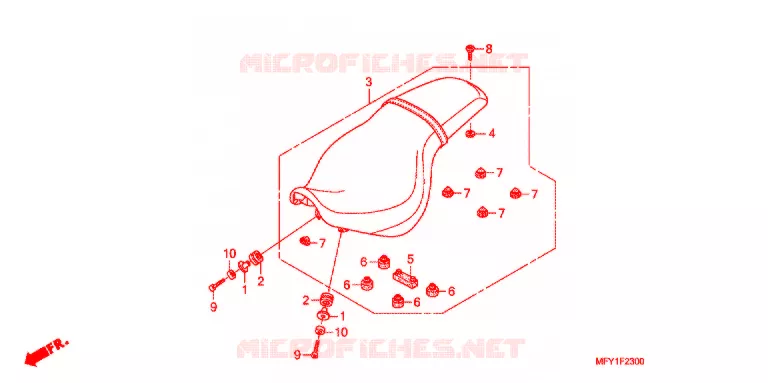 SELLE Honda MOTO 1300 VT 2014  VT1300CRB