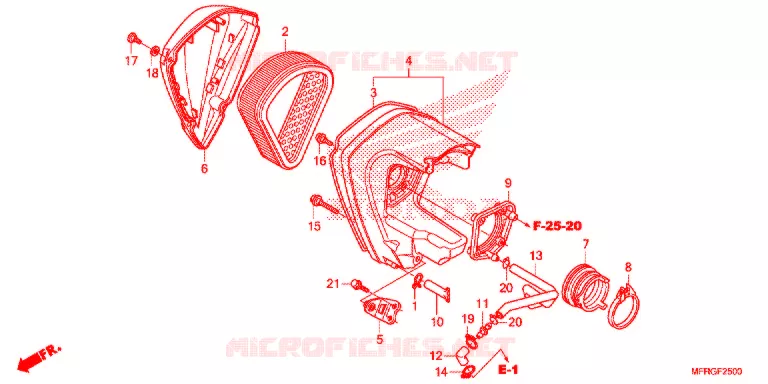 FILTRE A AIR Honda MOTO 1300 VT 2016  VT1300CRG