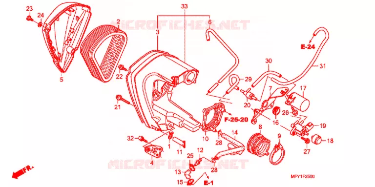 FILTRE A AIR Honda MOTO 1300 VT 2011  VT1300CSAB
