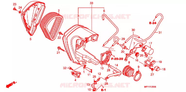 FILTRE A AIR Honda MOTO 1300 VT 2014  VT1300CSB_J