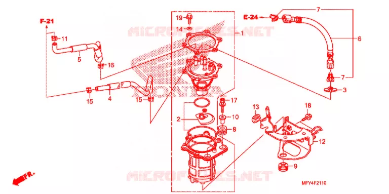POMPE A ESSENCE Honda MOTO 1300 VT 2010  VT1300CTA