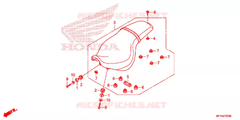 SELLE Honda MOTO 1300 VT 2012  VT1300CTC