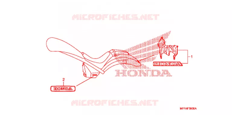 AUTOCOLLANTS Honda MOTO 1300 VT 2011  VT1300CXAB_A