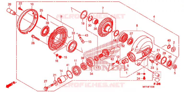 COUPLE CONIQUE Honda MOTO 1300 VT 2011  VT1300CXAB_A