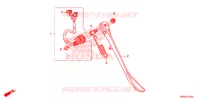 BEQUILLE LATERALE pour Honda VT 1300 C FURY ABS de 2016