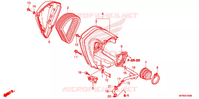 FILTRE A AIR Honda MOTO 1300 VT 2013  VT1300CXD