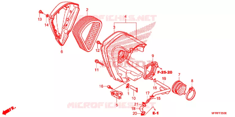 FILTRE A AIR Honda MOTO 1300 VT 2015  VT1300CXF