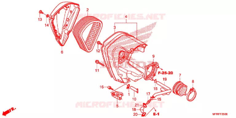 FILTRE A AIR Honda MOTO 1300 VT 2015  VT1300CXF