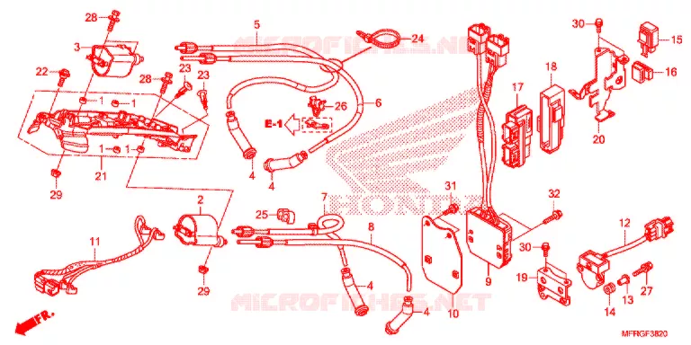BOBINE D'ALLUMAGE - BOITIER CDI Honda MOTO 1300 VT 2016  VT1300CXG