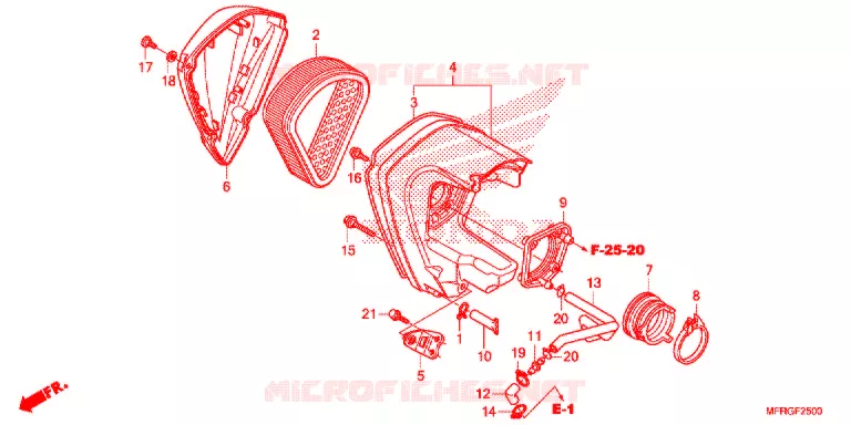 FILTRE A AIR Honda MOTO 1300 VT 2016  VT1300CXG