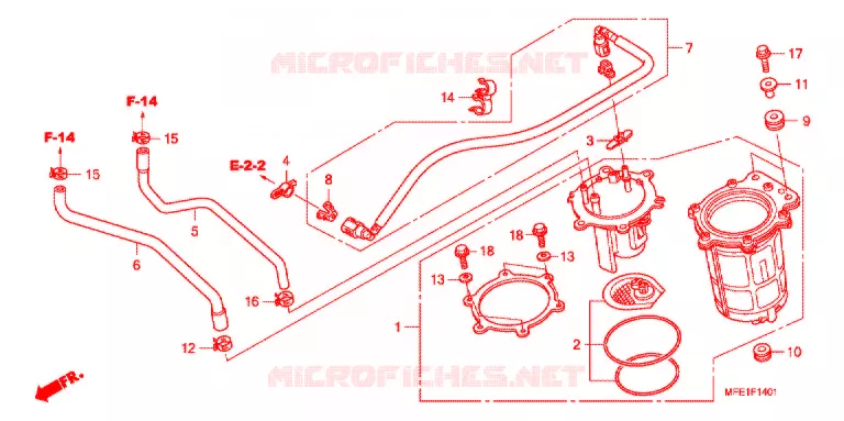POMPE A ESSENCE Honda MOTO 750 SHADOW 2011  VT750C2BA