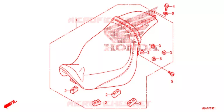 SELLE (VT750C2/C2B/C2F/C2S) Honda MOTO 750 SHADOW 2013  VT750C2FD