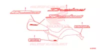 EMBLEME (VT750C2/C2F/C2S/C2B) pour Honda SHADOW VT 750 SPIRIT F de 2014