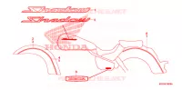 AUTOCOLLANTS (A/AC/CM) pour Honda SHADOW VT 750 AERO ABS de 2008