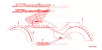AUTOCOLLANTS (A/AC/CM) pour Honda SHADOW VT 750 AERO ABS de 2008