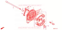 FLASQUE   MACHOIRES DE FREIN ARRIERE pour Honda SHADOW VT 750 AERO ABS de 2008