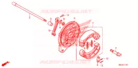 FLASQUE   MACHOIRES DE FREIN ARRIERE pour Honda SHADOW VT 750 AERO ABS de 2008