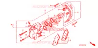 ETRIER DE FREIN AVANT pour Honda SHADOW VT 750 AERO ABS BLACK de 2009