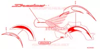 AUTOCOLLANTS (2A/2CM/3AC) pour Honda SHADOW VT 750 AERO ABS BLACK de 2009