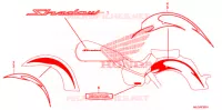 AUTOCOLLANTS (2A/2CM/3AC) pour Honda SHADOW VT 750 AERO ABS BLACK de 2009