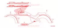 AUTOCOLLANTS (A/AC/CM) pour Honda SHADOW VT 750 AERO ABS de 2009