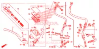 MAITRE CYLINDRE DE FREIN AVANT (VT750C/CA/C2/C2B/C2F) pour Honda SHADOW VT 750 AERO ABS GRAY de 2013