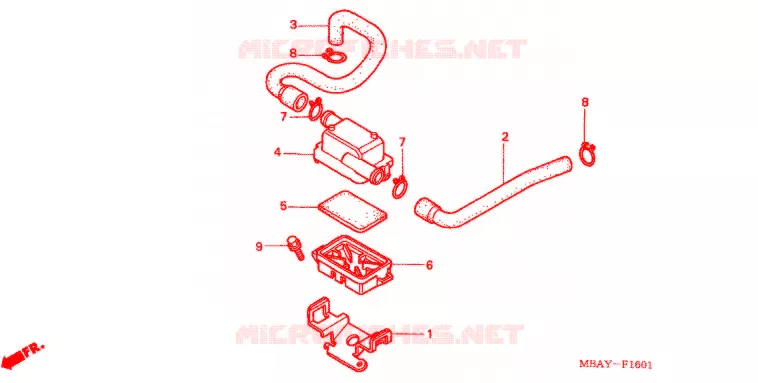 FILTRE A AIR SECONDAIRE Honda MOTO 750 SHADOW 2001  VT750CD21