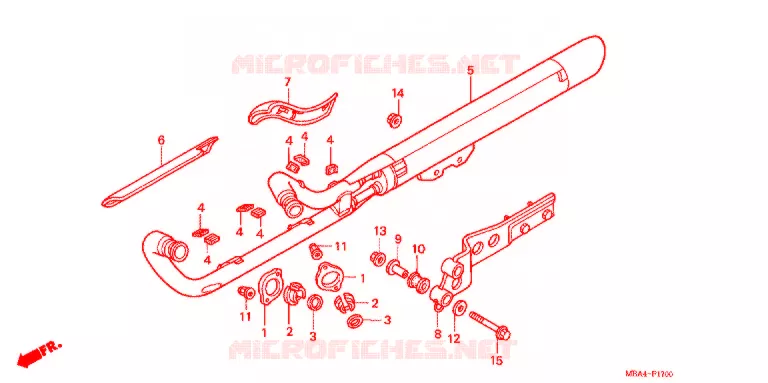 SILENCIEUX D'ECHAPPEMENT Honda MOTO 750 SHADOW 1999  VT750CD2X