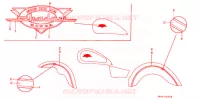 AUTOCOLLANTS pour Honda SHADOW VT 750 DELUXE de 1999