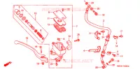 MAITRE CYLINDRE DE FREIN AVANT pour Honda SHADOW VT 750 DELUXE de 1999