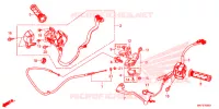 LEVIER DE GUIDON   CABLE   COMMODO pour Honda CBR 1000 ABS RED de 2017