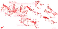 REPOSE PIED pour Honda CBR 1000 ABS RED de 2017